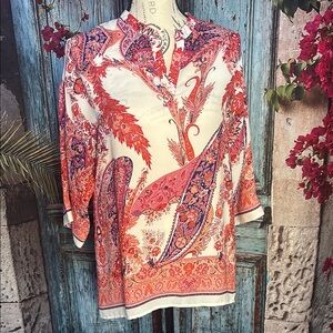 Violet + Claire‎ Sheer Paisley Blouse, size medium, excellent condition